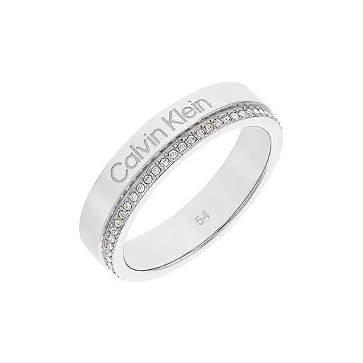 Calvin Klein anello da donna collezione minimal linear con cristalli - 35000200b