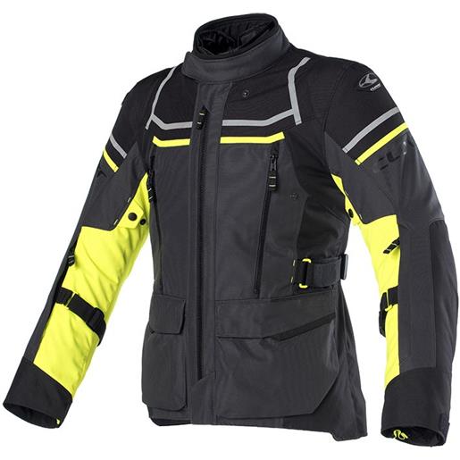 Clover giubbotto uomo outland 2 wp - grigio/giallo