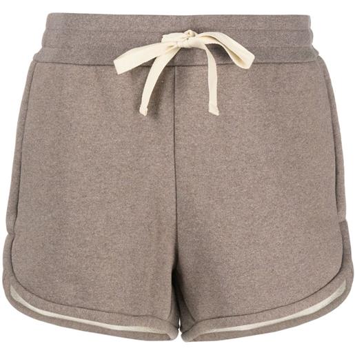 Jil Sander shorts con coulisse - marrone