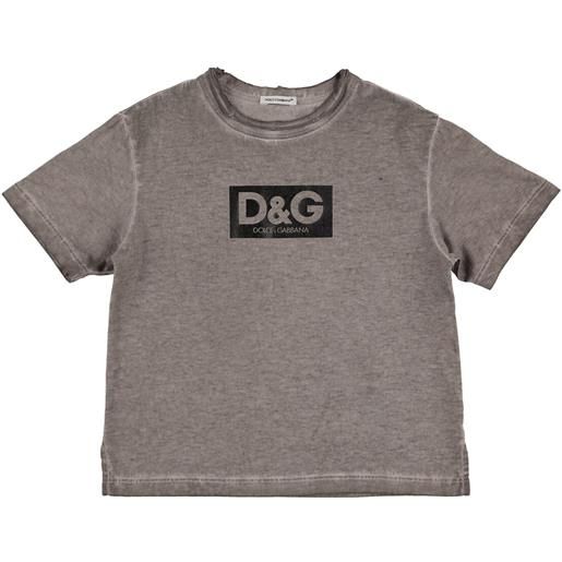 DOLCE & GABBANA t-shirt in jersey di cotone con logo