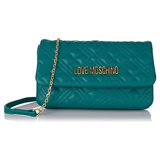 Love Moschino jc4097pp0flt0, borsa a spalla, donna, verde, taglia unica