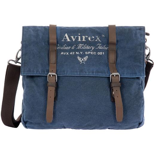 Avirex, 140506 borsa messenger con tracolla blue - blu