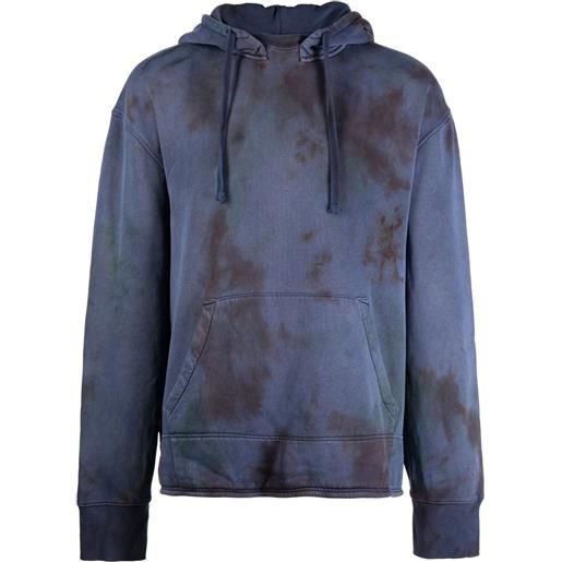 Stain Shade felpa con fantasia tie-dye - viola