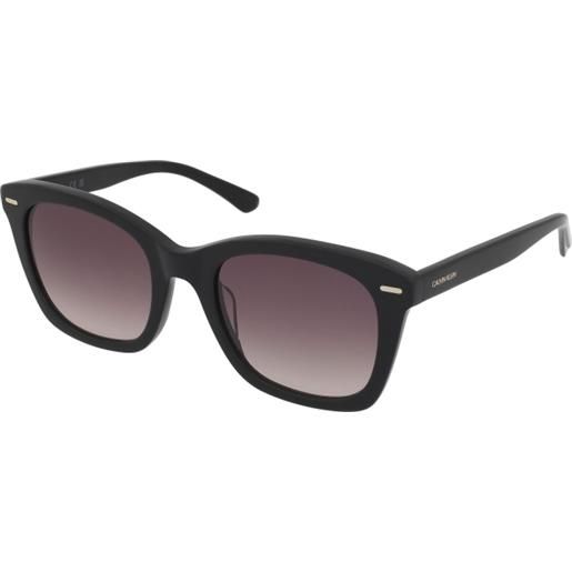 Calvin Klein ck21506s 001 | occhiali da sole graduati o non graduati | prova online | plastica | quadrati | nero | adrialenti