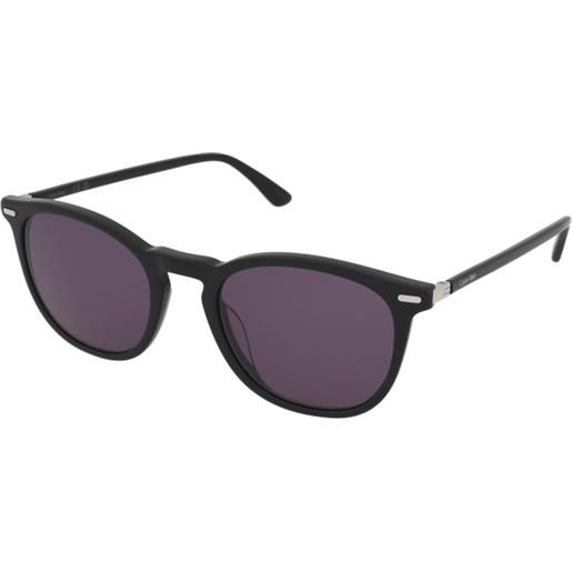 Calvin Klein ck22533s 001 | occhiali da sole graduati o non graduati | prova online | unisex | plastica | tondi | nero | adrialenti