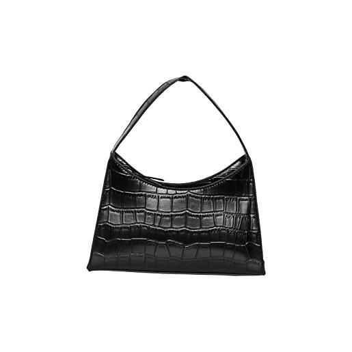 PIECES pcbilla croco-borsa a tracolla, donna, verde irlandese, taglia unica