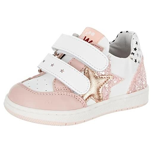 Walkey y1a9-42294-0055x134, sneaker bambina, bianco/rosa, 25 eu