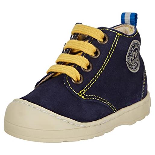 Falcotto blumit zip, sneakers bambini e ragazzi, navy yellow, 23