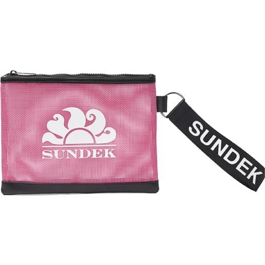 SUNDEK mini pochette mesh con logo