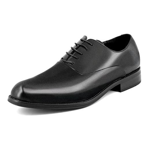 Gianni scarpe eleganti da uomo stringate francesine scarpe classiche da cerimonia business lucide mocassini loafer stile derby y60 (blu navy, 41)