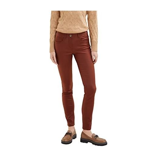TOM TAILOR le signore alexa skinny jeans coated 1034537, 18607 - spicy chocolate, 36w / 32l