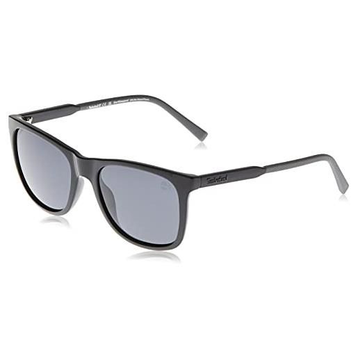 Timberland tb9253 occhiali, nero lucido, 58 man