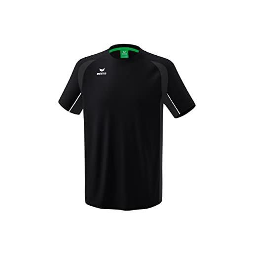 Erima t-shirt da allenamento liga star, unisex-bambini e ragazzi, slate grey/nero, 104