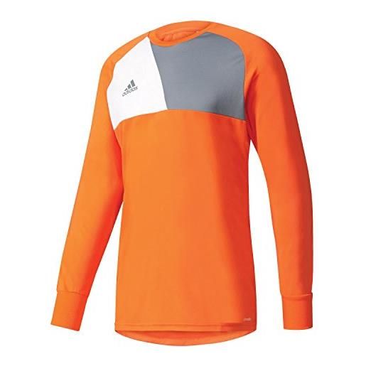 Adidas assita 17 gk t-shirt a manica lunga. , uomo, orange. , 7-8y