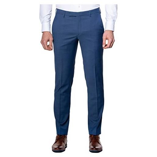 Pierre Cardin mix & match pantaloni dupont futureflex eleganti, blu, 54 uomo