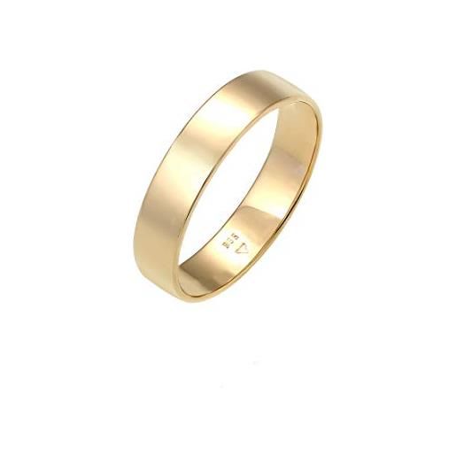 Elli premium anelli anello coppia nuziale di base in 585 oro giallo