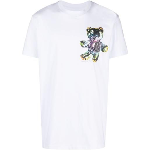 Philipp Plein t-shirt con stampa teddy bear - bianco