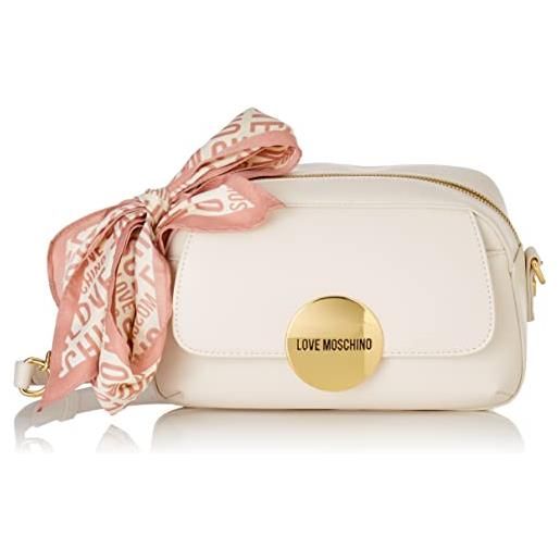 Love Moschino jc4361pp0fkg0, borsa a spalla, donna, bianco, taglia unica