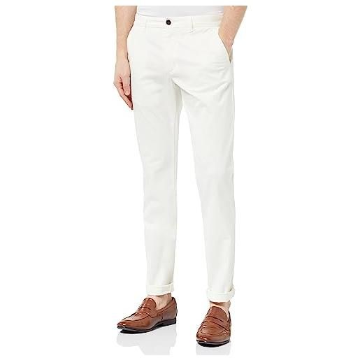 Tommy Hilfiger pantaloni uomo denton chino premium chino, grigio (rich grey), 30w / 30l