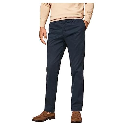 Hackett London texture chino pantaloni, giacca blu navy. , 31w / 34l uomo