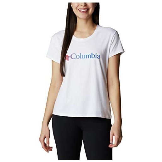 Columbia sun trek ss graphic tee maglietta tecnica a manica corta per donna