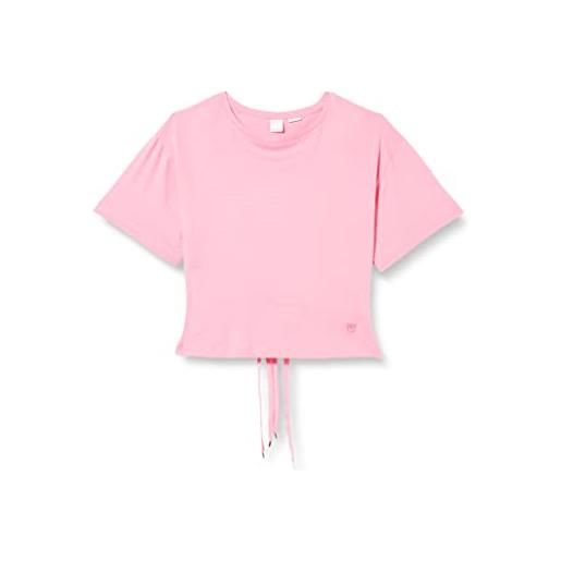 Pinko tatami t-shirt jersey con stri, n50_rosa-convolvolo, s donna