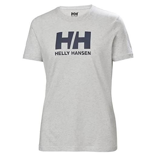 Helly Hansen donna hh logo t-shirt, grigio, s