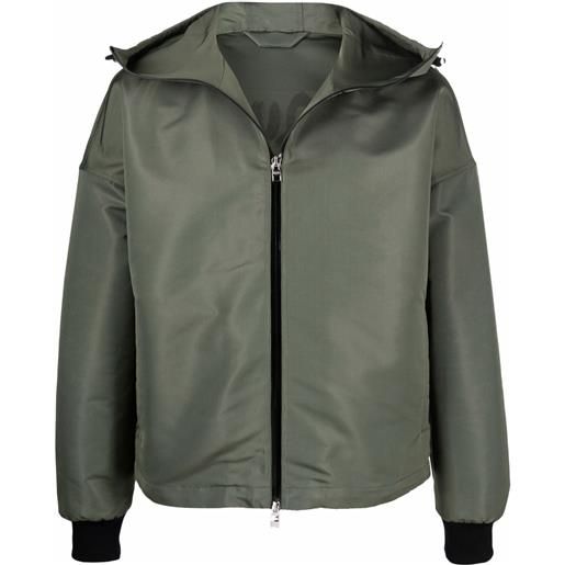 Alexander McQueen giacca a vento con stampa - verde
