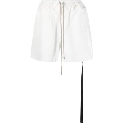 Rick Owens DRKSHDW shorts con coulisse - bianco