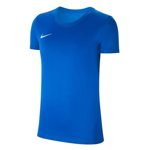 Nike dry park vii w maglietta a maniche corte donna, blu (royal blue/white), xl