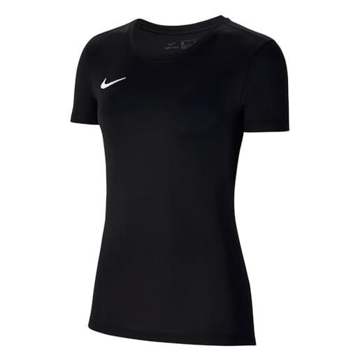 Nike dry park vii w maglietta a maniche corte donna, nero (black/white), xs