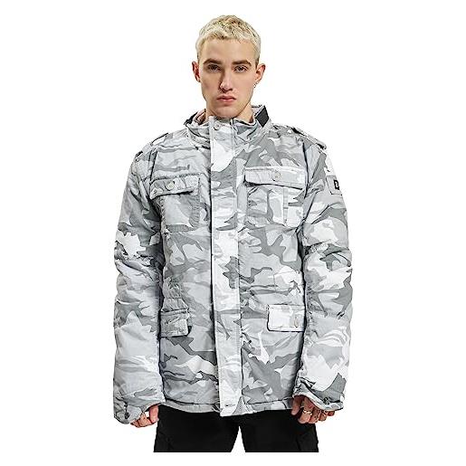 Brandit winter jacket giacca invernale britannia, blizzard camo, l uomo