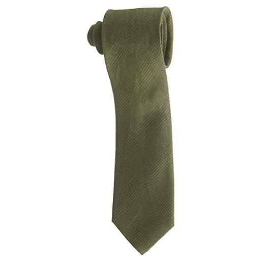 Hackett London pow di lino cravatta, verde, taglia unica uomo