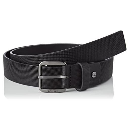 Calvin Klein cintura uomo ck concise pq 3.0 cm cintura in pelle, nero (ck black), 85 cm