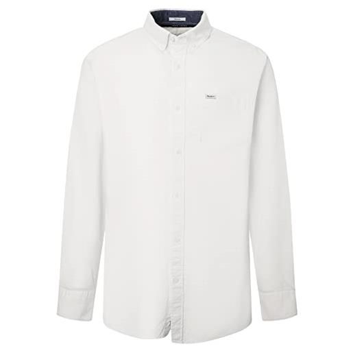 Pepe Jeans fabio, camicia uomo, bianco (white), xxl