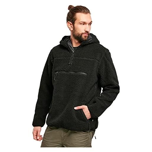 Brandit Brandit teddyfleece worker pullover, maglione uomo, nero (black), 4xl