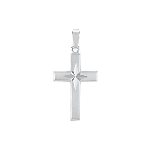 Amor ciondolo con motivo in argento 925, unisex, signore e signori, 3 cm, argento, croce, fornito in confezione regalo, 9961993