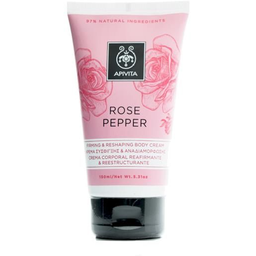 APIVITA rose pepper body cream 150ml