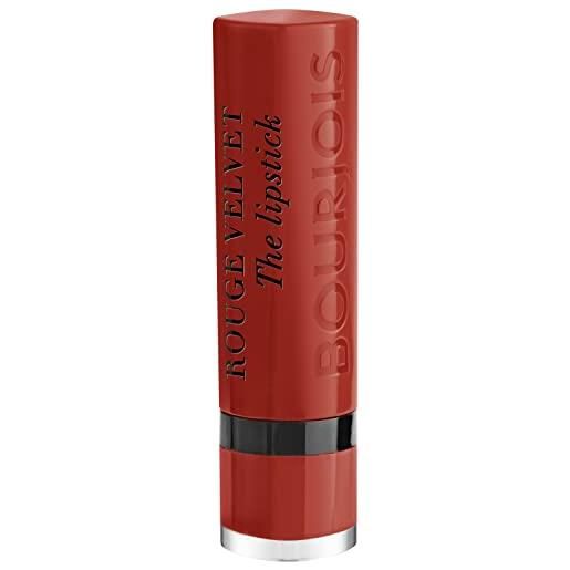 Bourjois - rouge velvet the lipstick - rossetto opaco a lunga tenuta in stick - 021 grande roux- 2.4 g