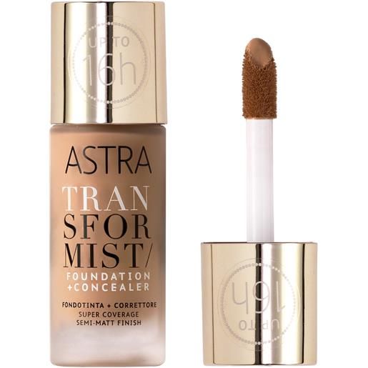 ASTRA MAKEUP transformist foundation + concealer 18ml fondotinta liquido, correttore 005w - caramel