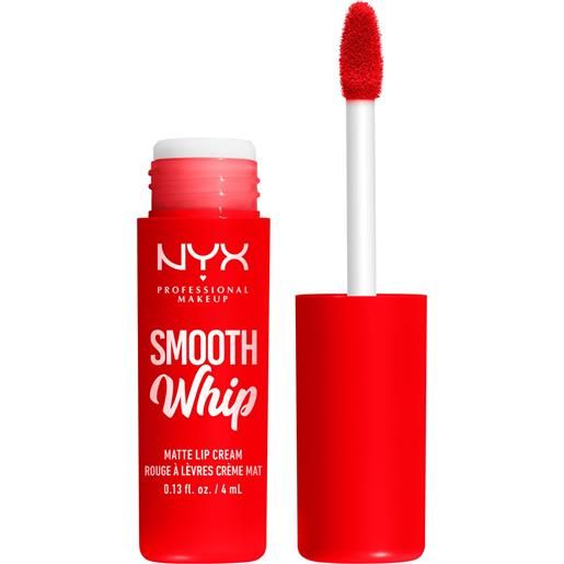 Nyx Professional MakeUp smooth whip matte lip cream 4ml rossetto mat, rossetto 12 icing on top