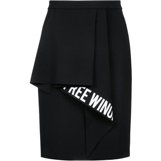 Off-White gonna con stampa - nero