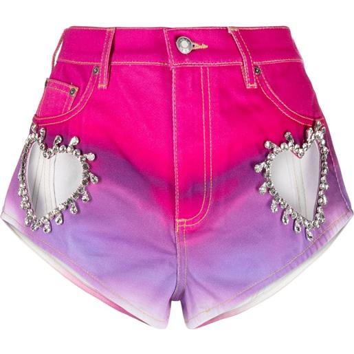AREA shorts a vita alta - rosa