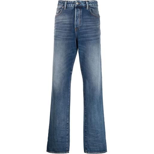 Diesel jeans svasati con applicazione - blu