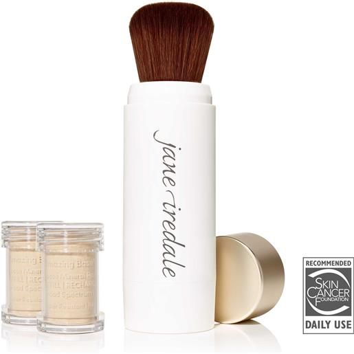 Jane Iredale amazing base loose mineral powder spf 20 refillable brush - light beige