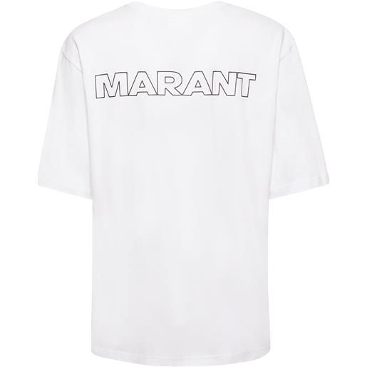 MARANT t-shirt in jersey di cotone con logo