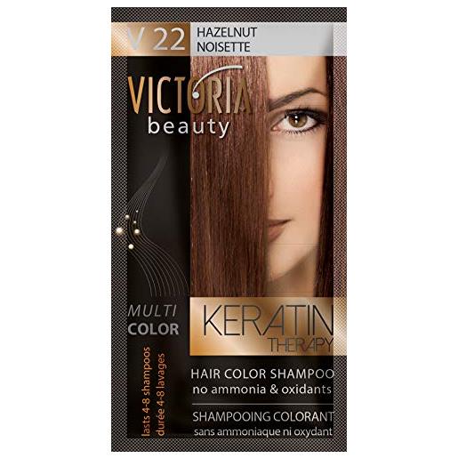 Victoria Beauty vb hair color shampoo /hazelnut/ - №22 40ml (pack of 6)