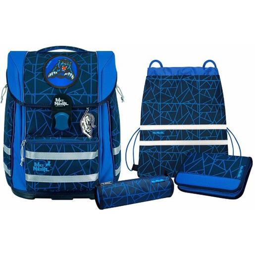 McNeill biggy set di borse per la scuola 5 pezzi blu