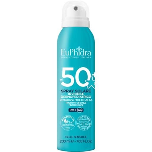 EuPhidra Sole euphidra solari - spray solare invisibile dermopediatrico spf50+, 200ml