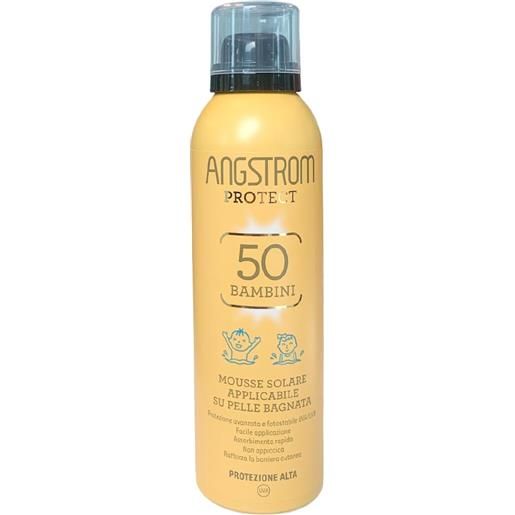 Angstrom protect mousse solare spf50 per bambini, 150ml